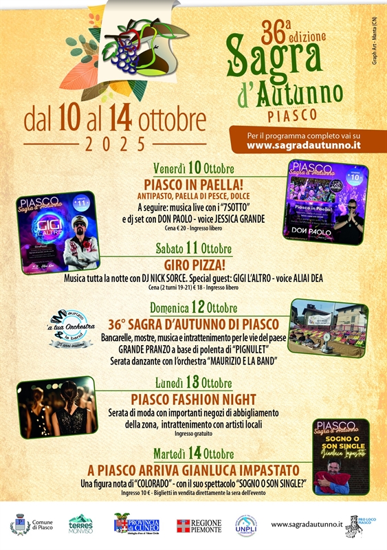36ª Sagra d’Autunno di Piasco