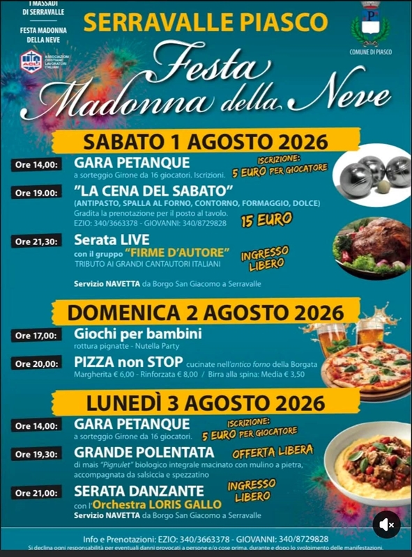 Festa della Madonna della Neve