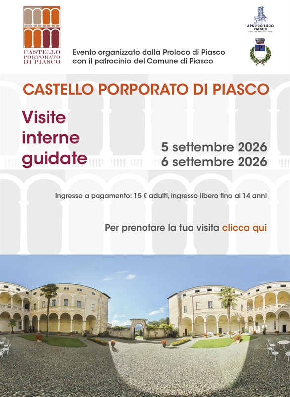 Visite guidate al Castello Porporato di Piasco