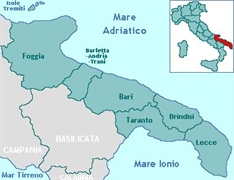 Cartina Puglia