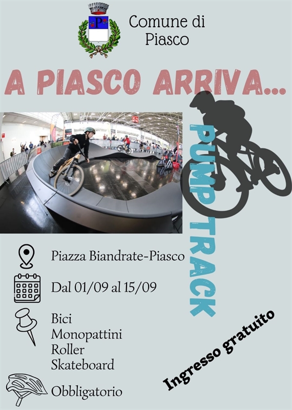 Pump Track in Piazza Biandrate