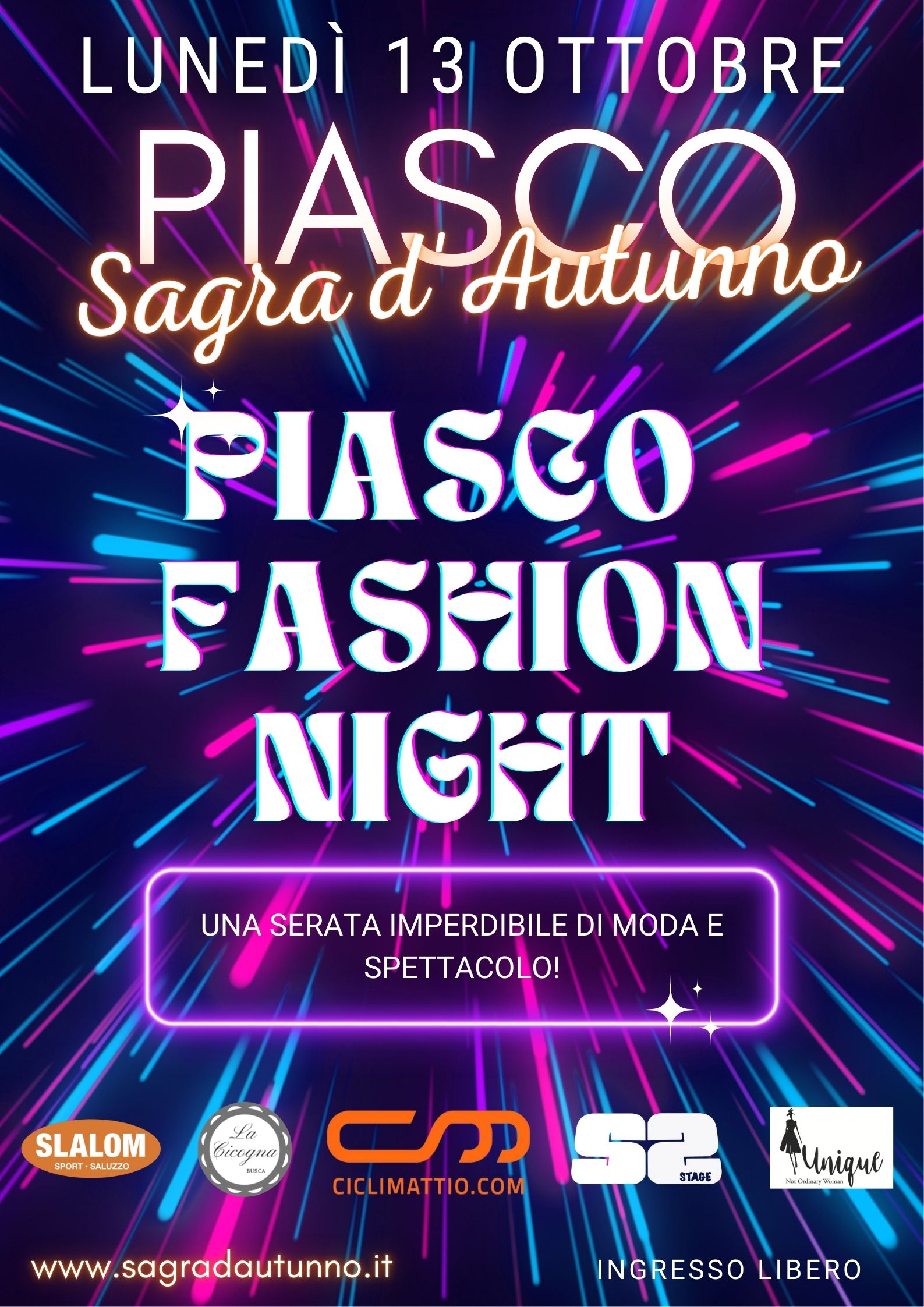Piasco Fashion Night - Sagra d'Autunno - Piasco (CN)