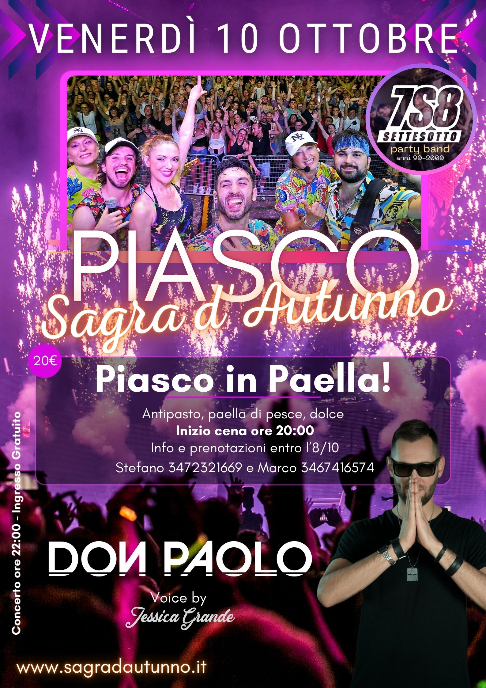 Piasco in Paella! + grande serata di musica live e DJ! - Sagra d'Autunno